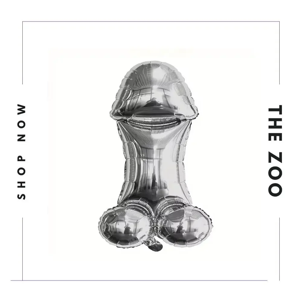 GOURD Shaped Balloon‎ Silver